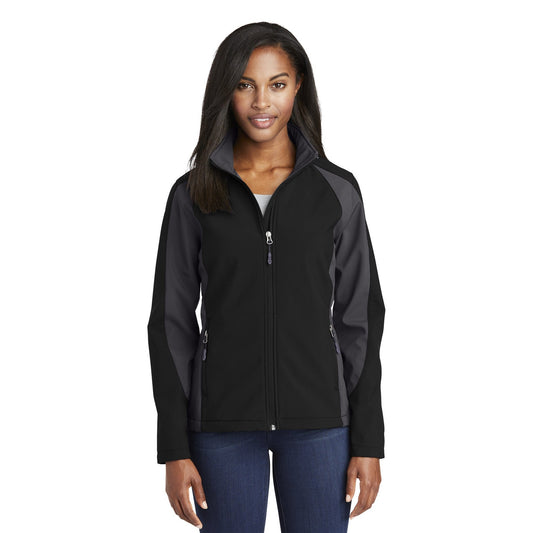 Sport-Tek-Sport-Tek® Women's Colorblock Soft Shell Jacket. LST970-MedTech-1