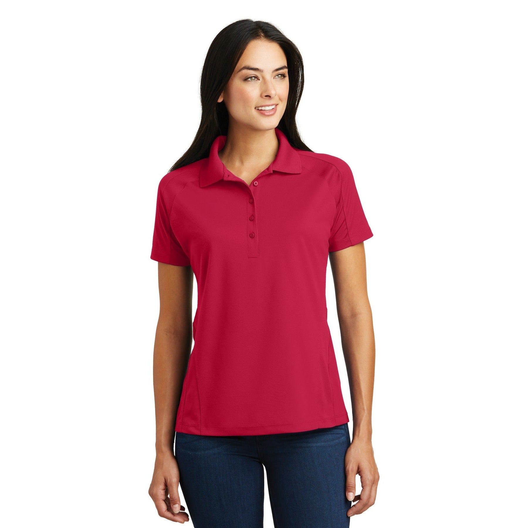 Sport-Tek-Sport-Tek® Women's Dri-Mesh® Pro Polo. L474-MedTech-4