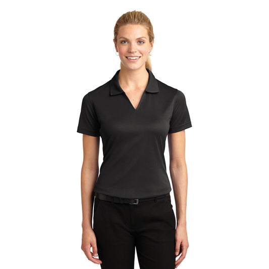 Sport-Tek-Sport-Tek® Women's Dri-Mesh® V-Neck Polo. L469-MedTech-1