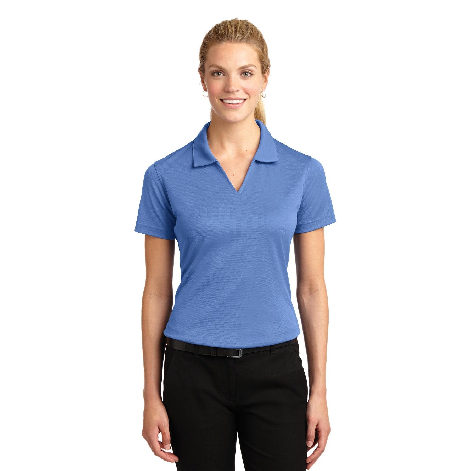 Sport-Tek-Sport-Tek® Women's Dri-Mesh® V-Neck Polo. L469-MedTech-2