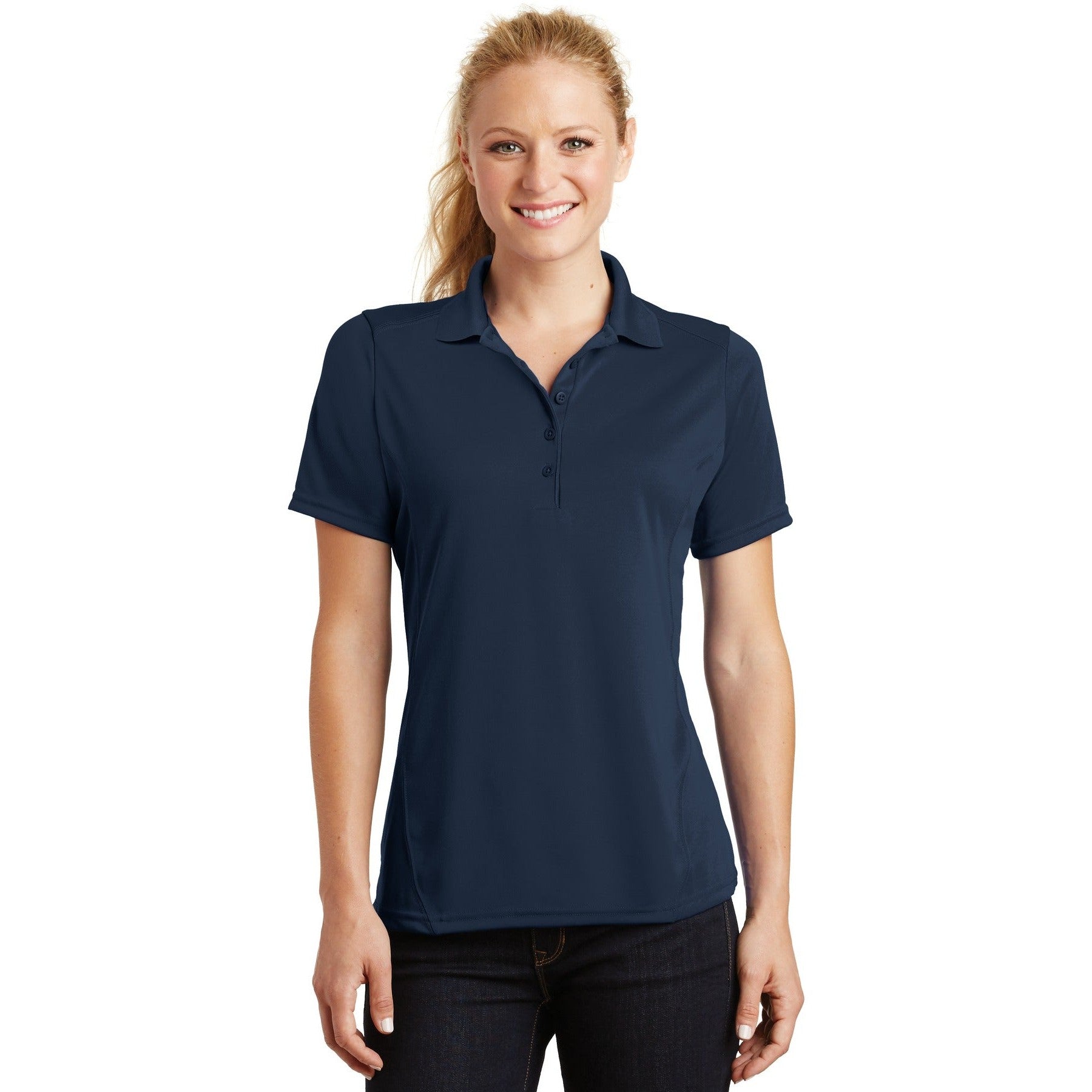 Sport-Tek-Sport-Tek® Women's Dry Zone® Raglan Accent Polo. L475-MedTech-6