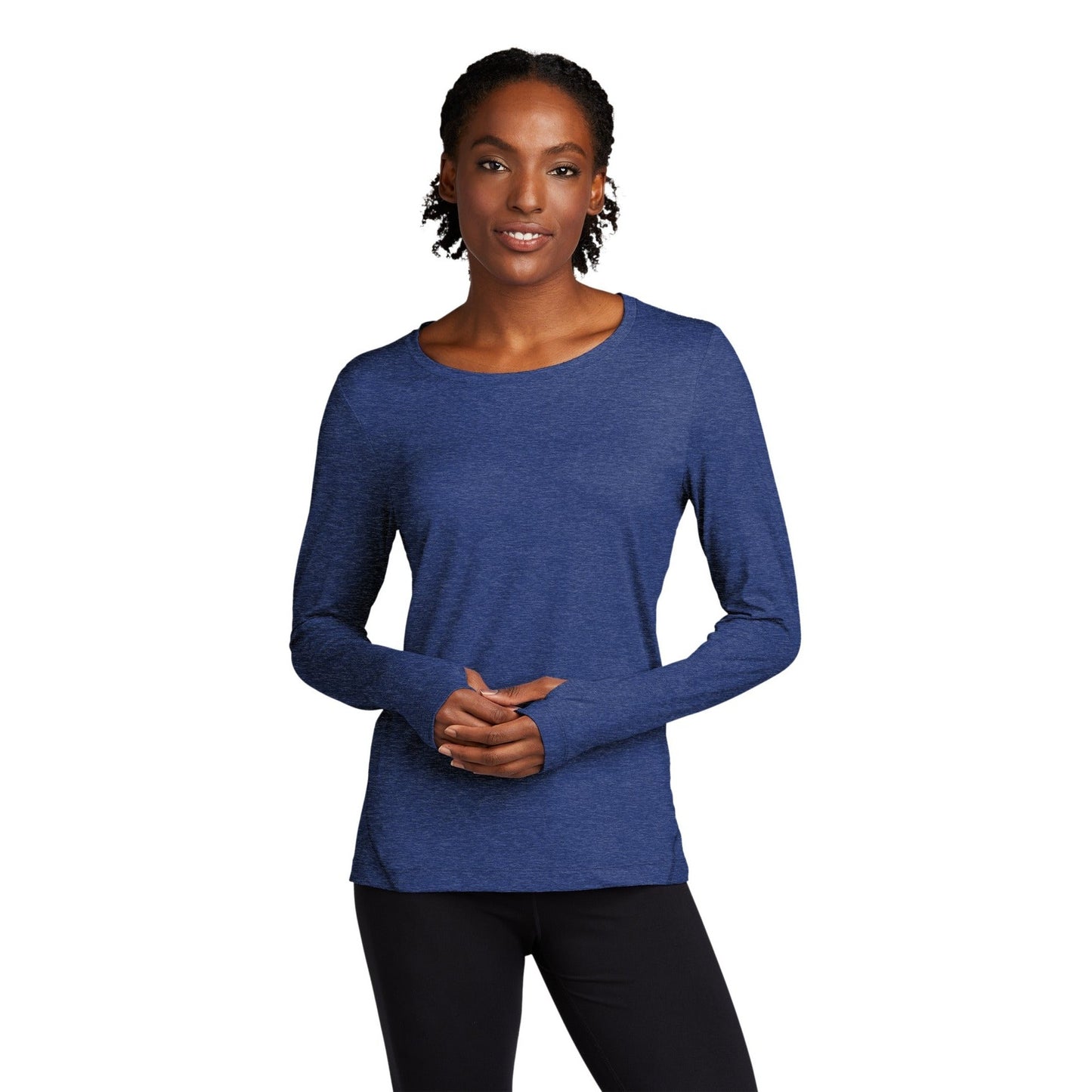 Sport-Tek-Sport-Tek ® Women's Exchange 1.5 Long Sleeve Crew. LST710-MedTech-5