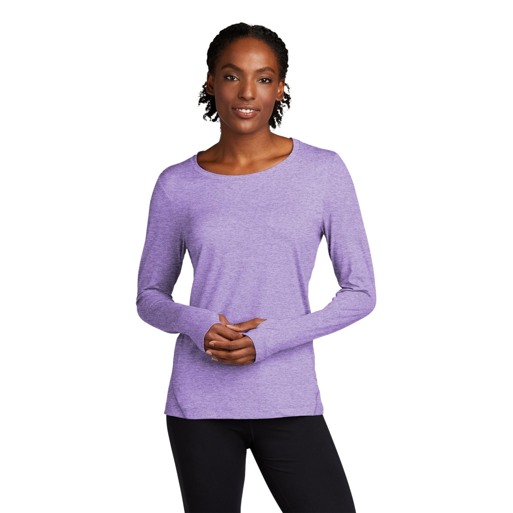 Sport-Tek-Sport-Tek ® Women's Exchange 1.5 Long Sleeve Crew. LST710-MedTech-4