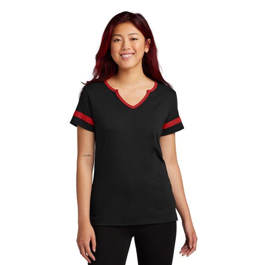 Sport-Tek-Sport-Tek® Women's Halftime Notch Neck Tee LST6041-MedTech-1