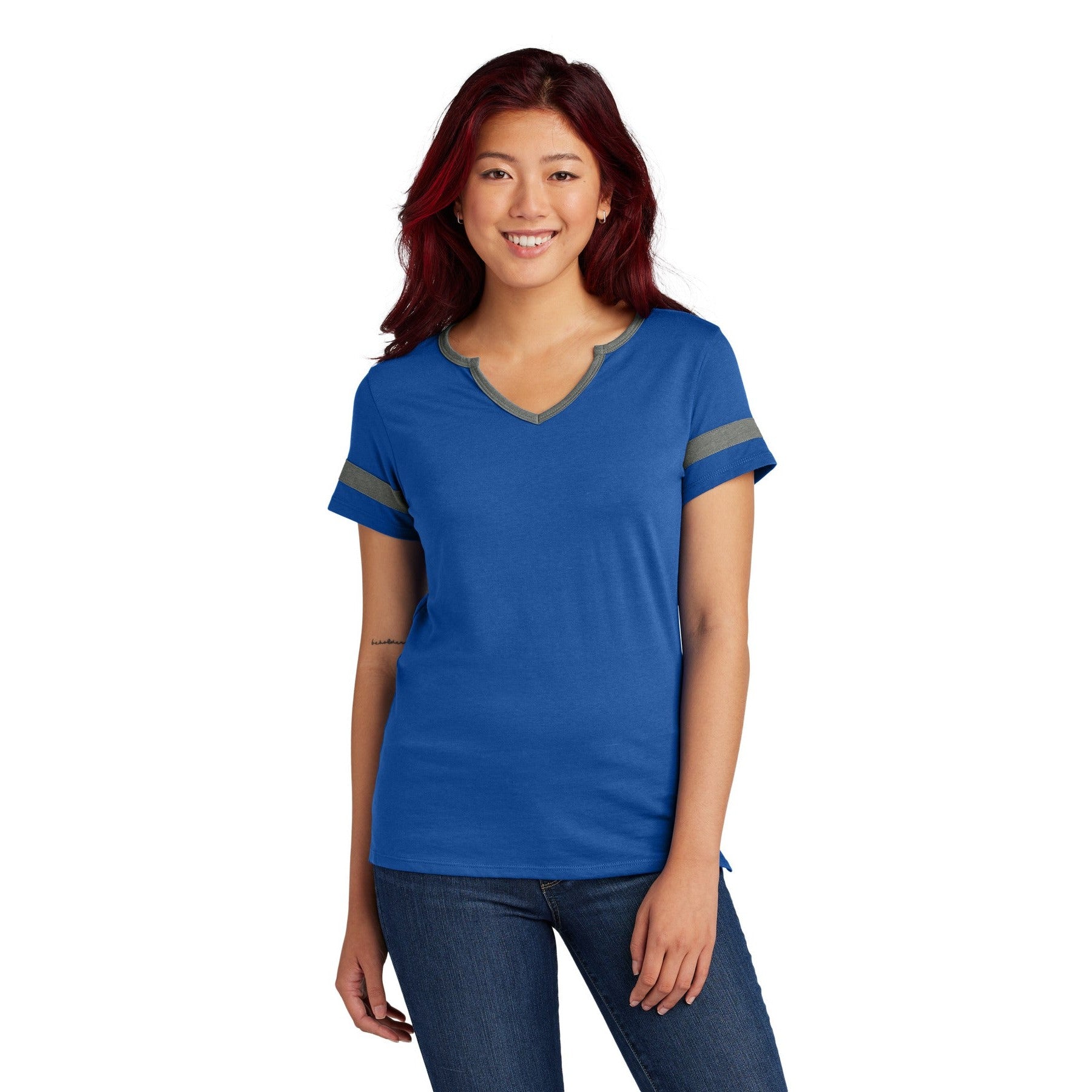 Sport-Tek-Sport-Tek® Women's Halftime Notch Neck Tee LST6041-MedTech-3