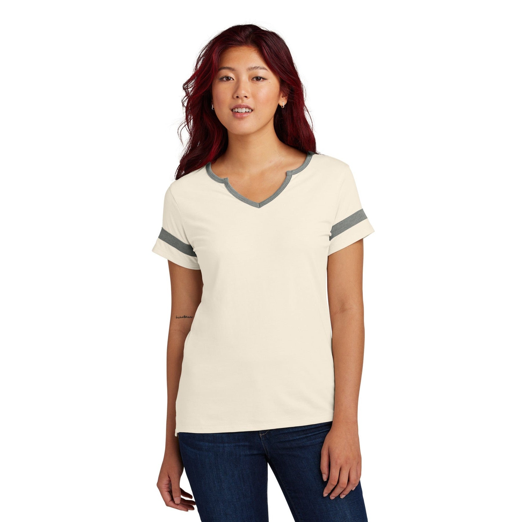 Sport-Tek-Sport-Tek® Women's Halftime Notch Neck Tee LST6041-MedTech-2