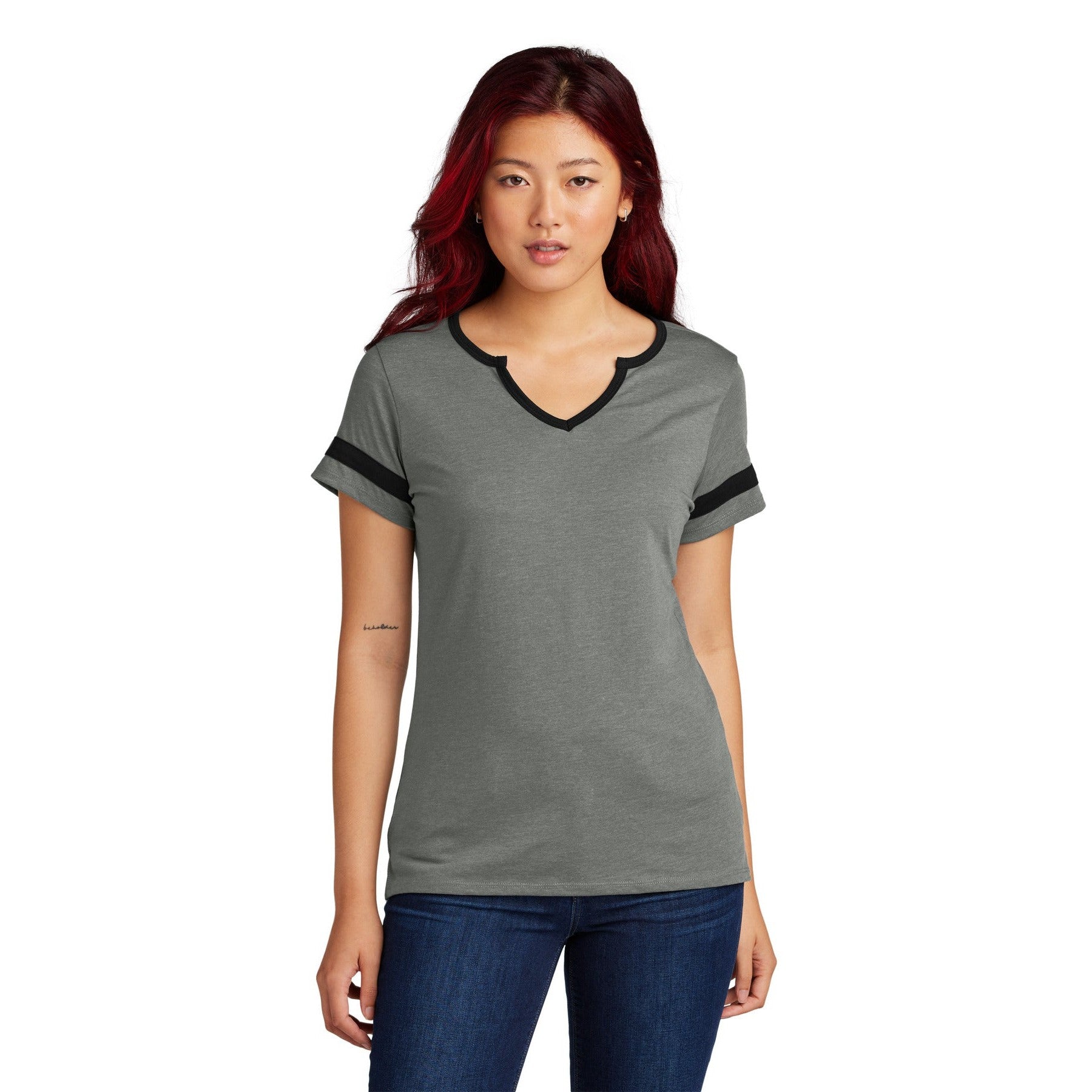 Sport-Tek-Sport-Tek® Women's Halftime Notch Neck Tee LST6041-MedTech-4