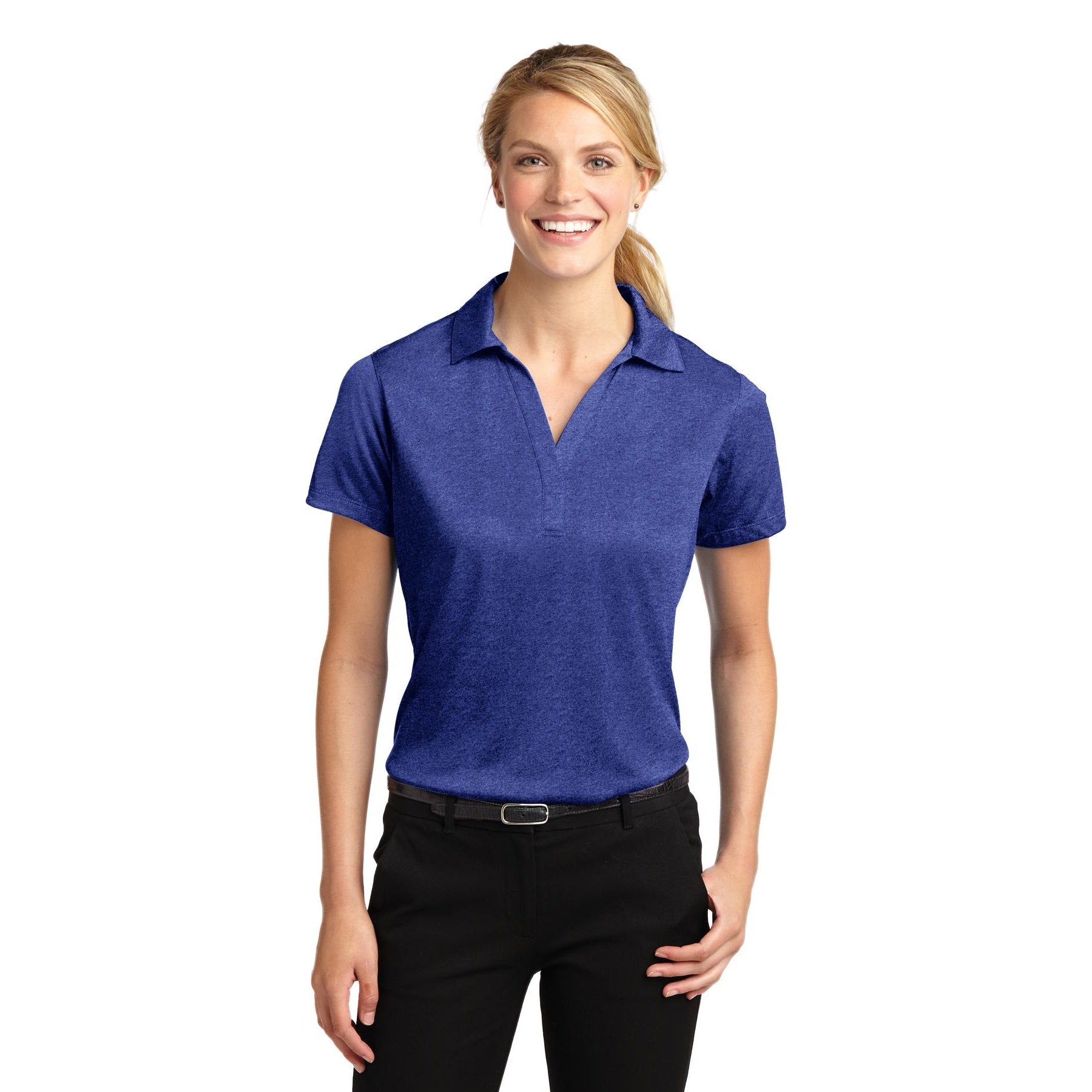 Sport-Tek-Sport-Tek® Women's Heather Contender™ Polo. LST660-MedTech-2