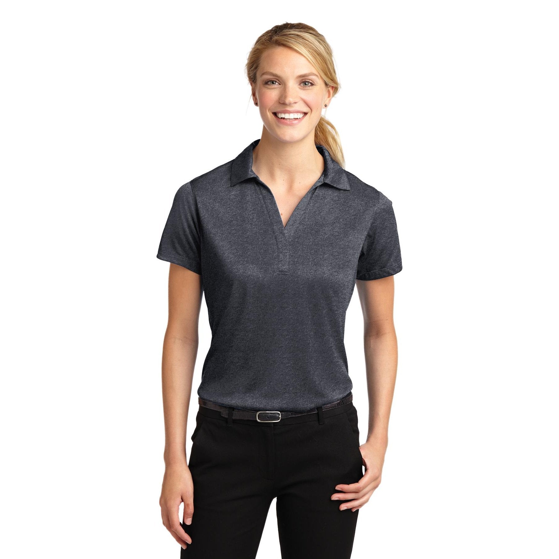 Sport-Tek-Sport-Tek® Women's Heather Contender™ Polo. LST660-MedTech-5