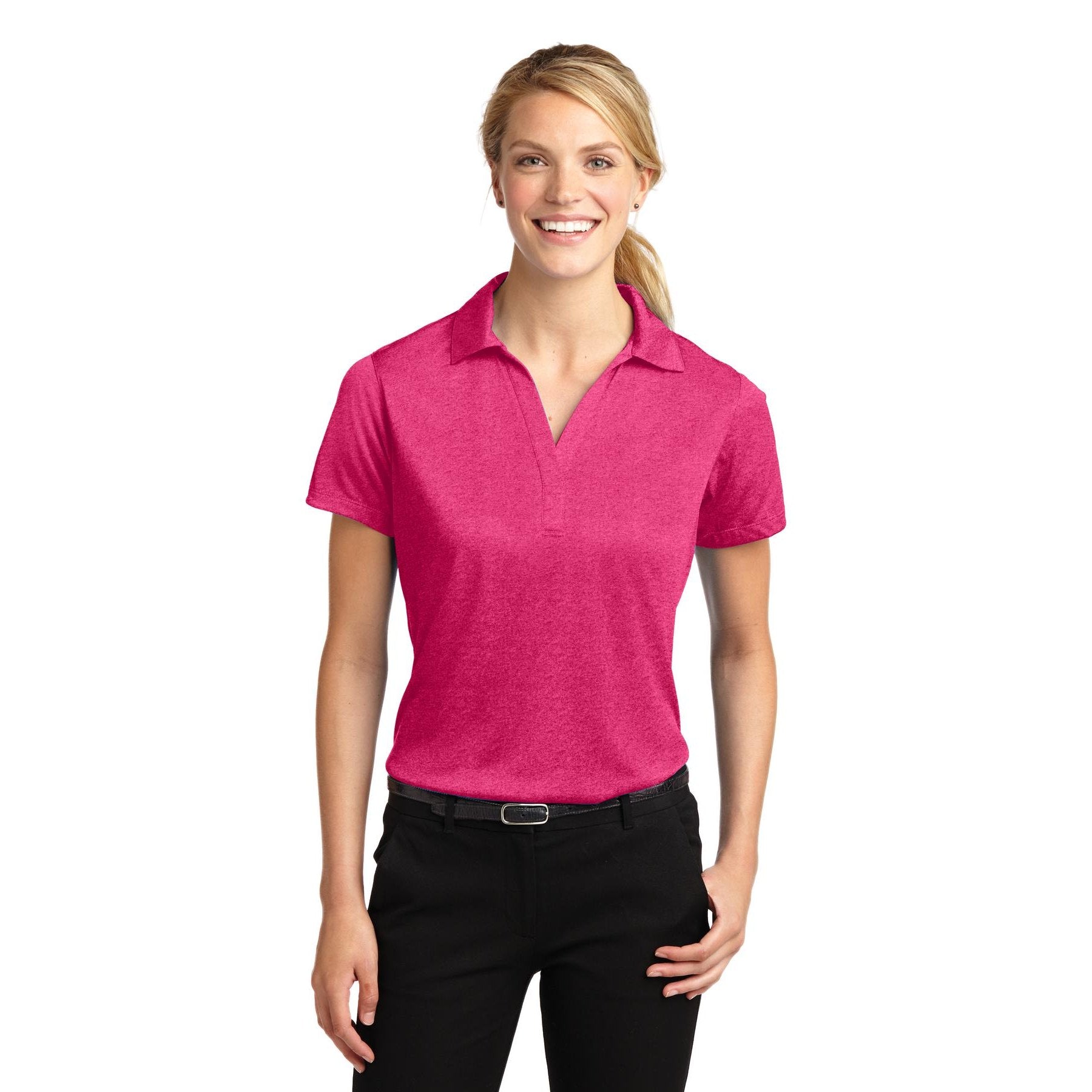 Sport-Tek-Sport-Tek® Women's Heather Contender™ Polo. LST660-MedTech-6