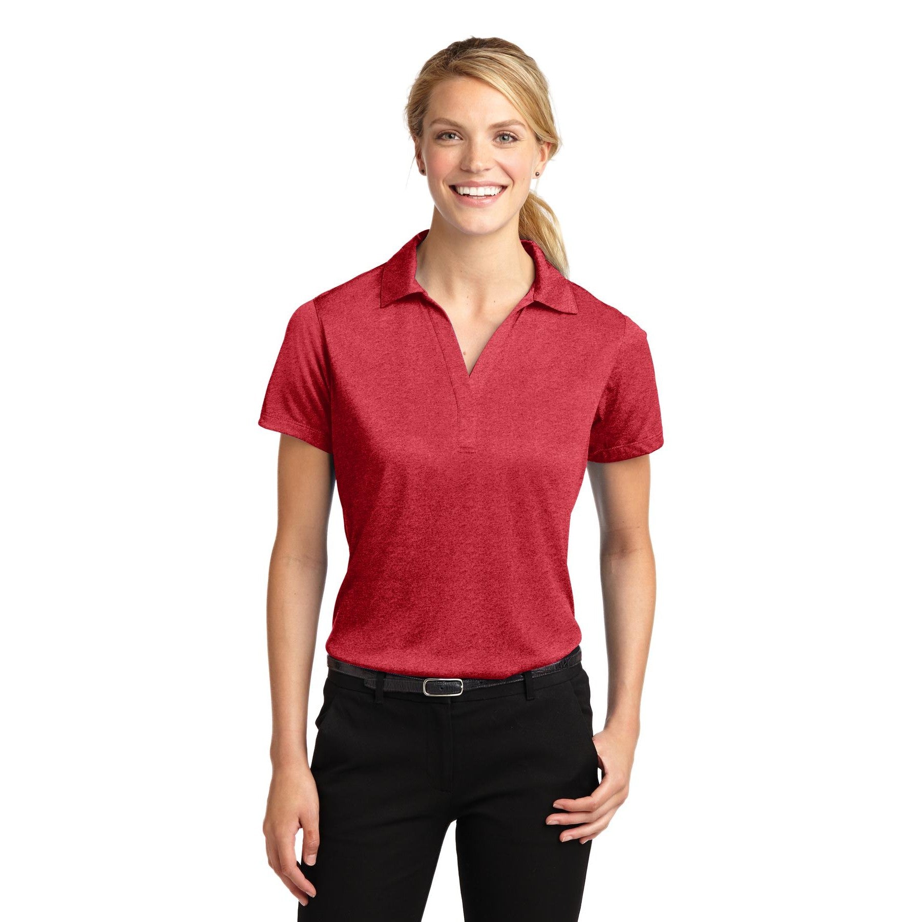 Sport-Tek-Sport-Tek® Women's Heather Contender™ Polo. LST660-MedTech-7