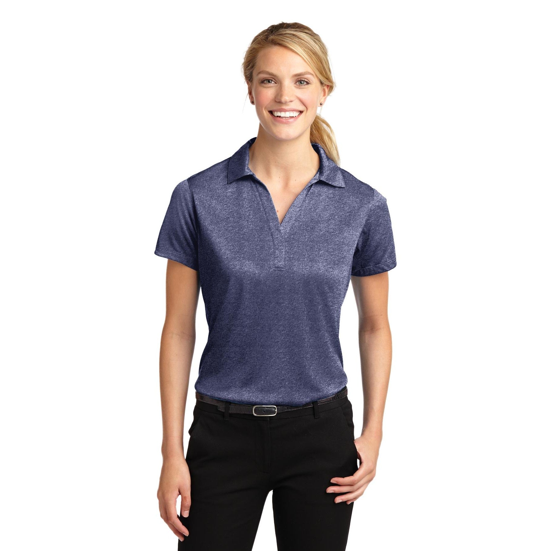 Sport-Tek-Sport-Tek® Women's Heather Contender™ Polo. LST660-MedTech-8