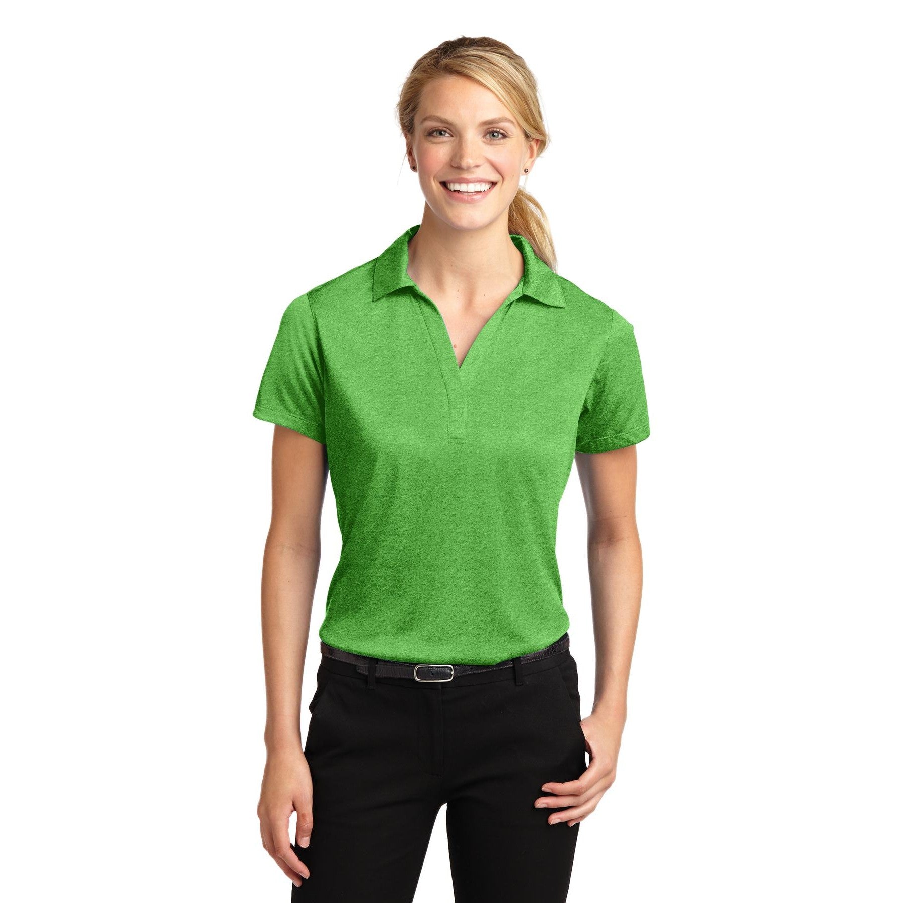 Sport-Tek-Sport-Tek® Women's Heather Contender™ Polo. LST660-MedTech-9