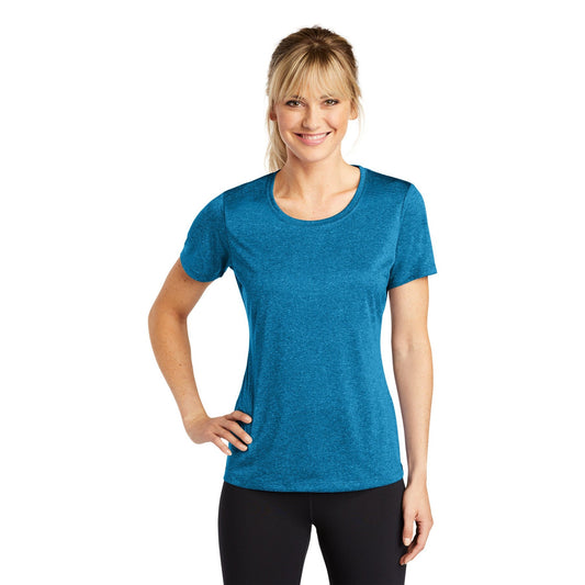 Sport-Tek-Sport-Tek® Women's Heather Contender™ Scoop Neck Tee. LST360-MedTech-1