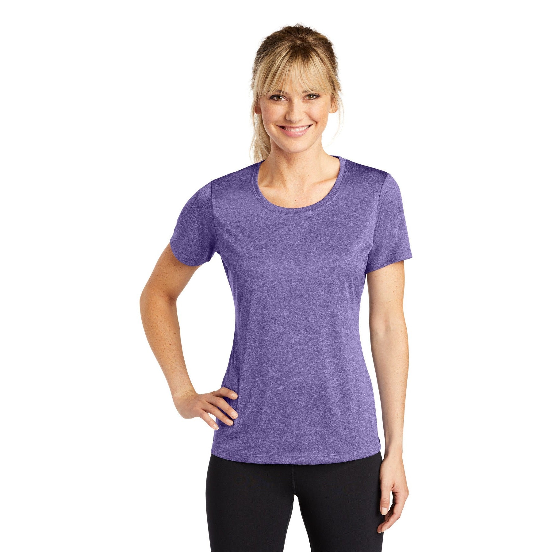 Sport-Tek-Sport-Tek® Women's Heather Contender™ Scoop Neck Tee. LST360-MedTech-4