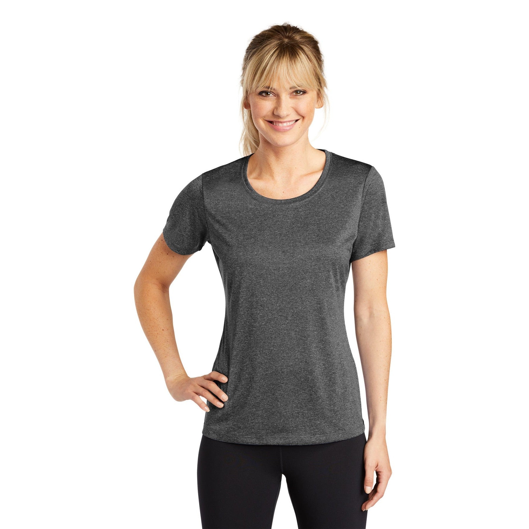 Sport-Tek-Sport-Tek® Women's Heather Contender™ Scoop Neck Tee. LST360-MedTech-3