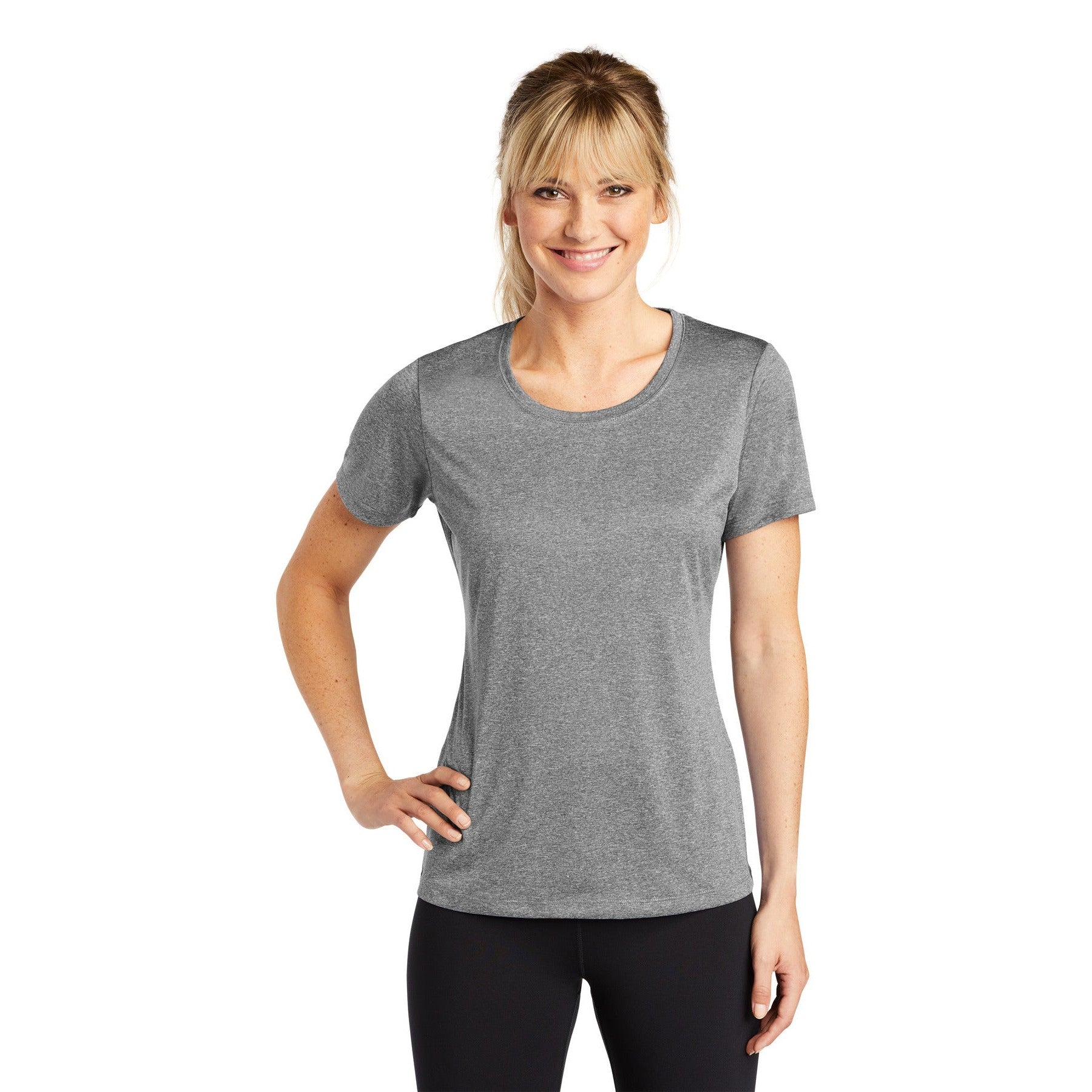 Sport-Tek-Sport-Tek® Women's Heather Contender™ Scoop Neck Tee. LST360-MedTech-8