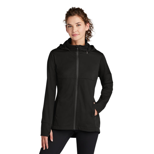 Sport-Tek-Sport-Tek® Women's Hooded Soft Shell Jacket LST980-MedTech-1