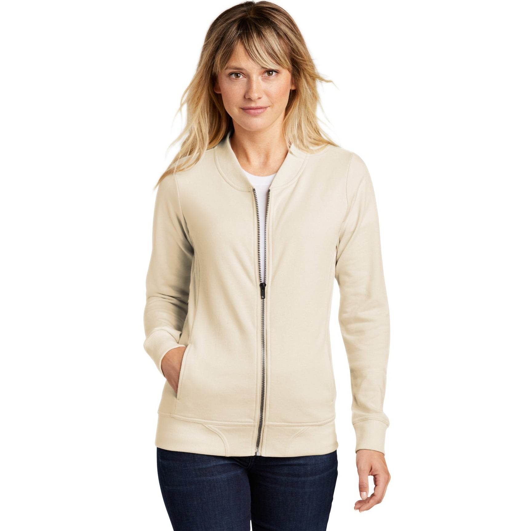 Sport-Tek-Sport-Tek ® Women's Lightweight French Terry Bomber LST274-MedTech-2