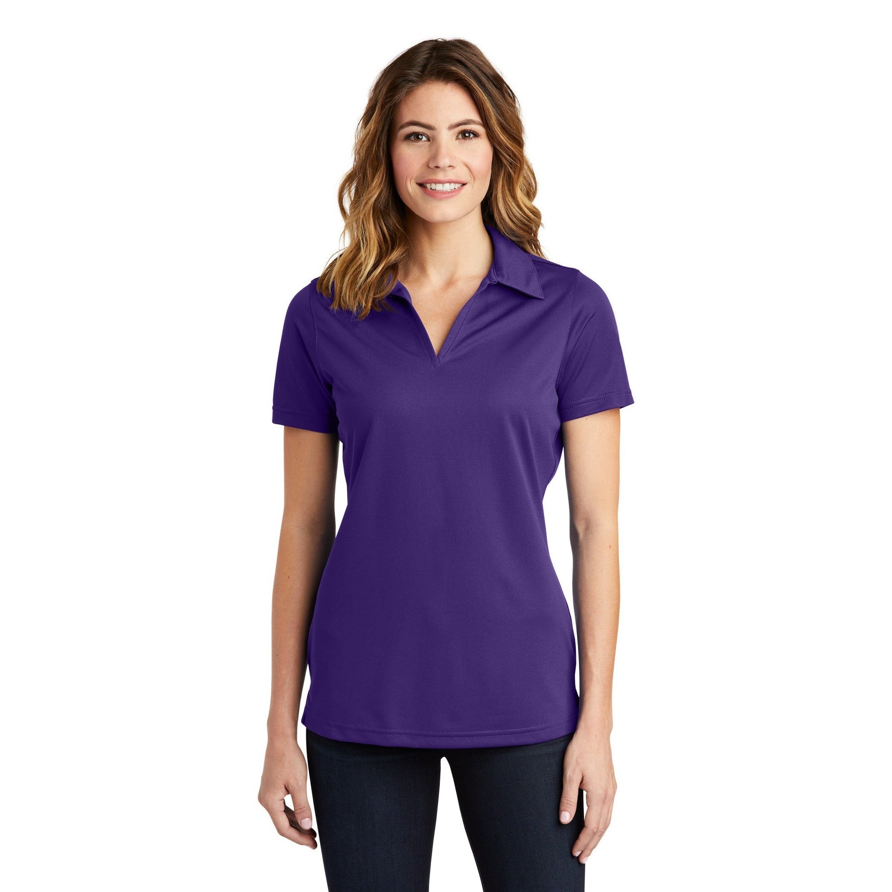 Sport-Tek-Sport-Tek® Women's PosiCharge® Active Textured Polo. LST690-MedTech-4