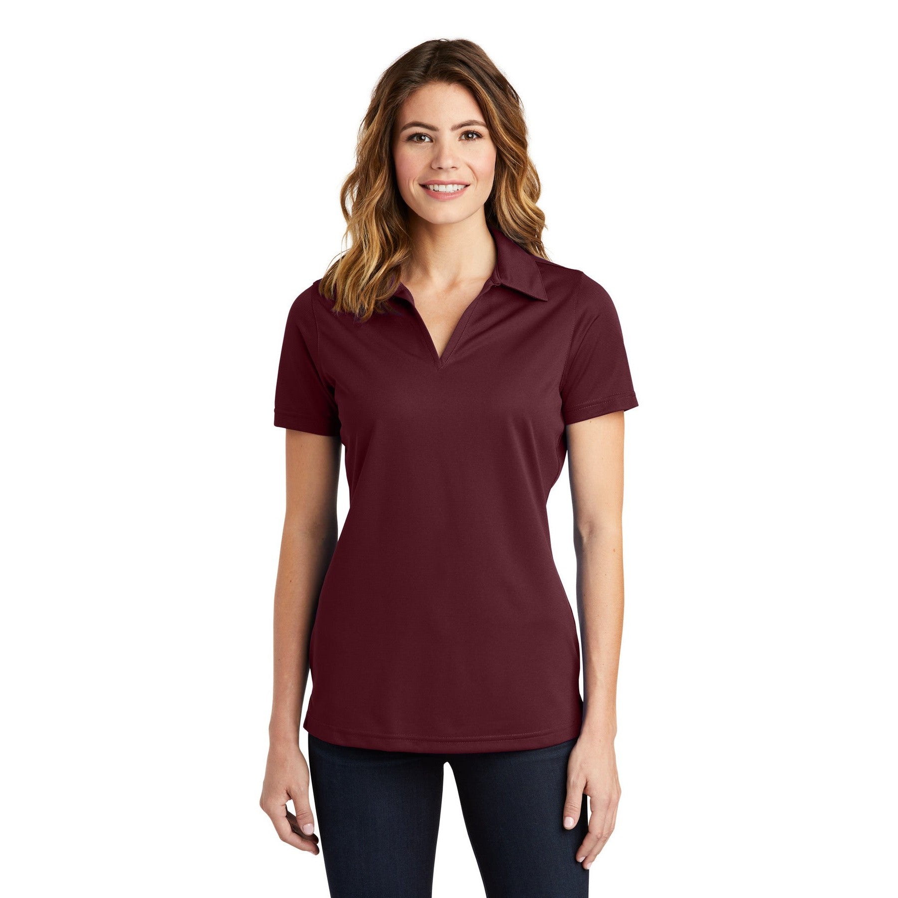 Sport-Tek-Sport-Tek® Women's PosiCharge® Active Textured Polo. LST690-MedTech-3
