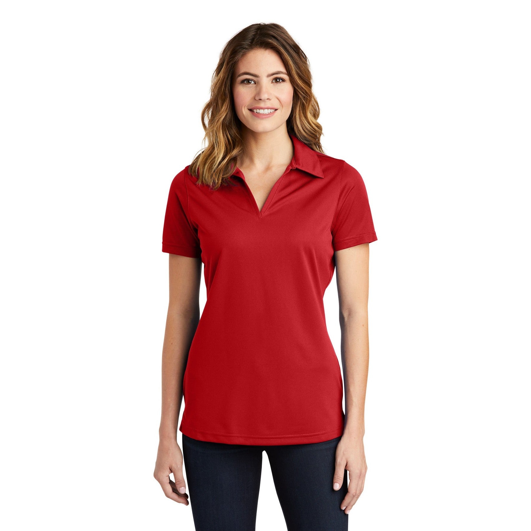 Sport-Tek-Sport-Tek® Women's PosiCharge® Active Textured Polo. LST690-MedTech-6