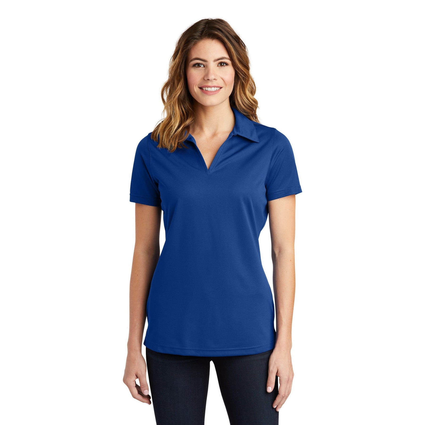 Sport-Tek-Sport-Tek® Women's PosiCharge® Active Textured Polo. LST690-MedTech-7
