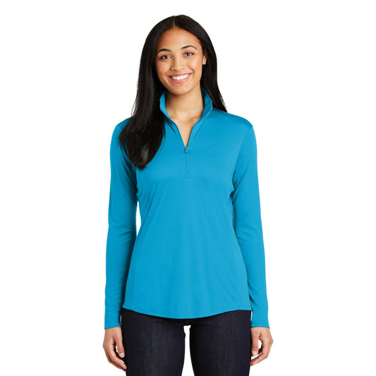 Sport-Tek-Sport-Tek® Women's PosiCharge® Competitor™ 1/4-Zip Pullover. LST357-MedTech-1
