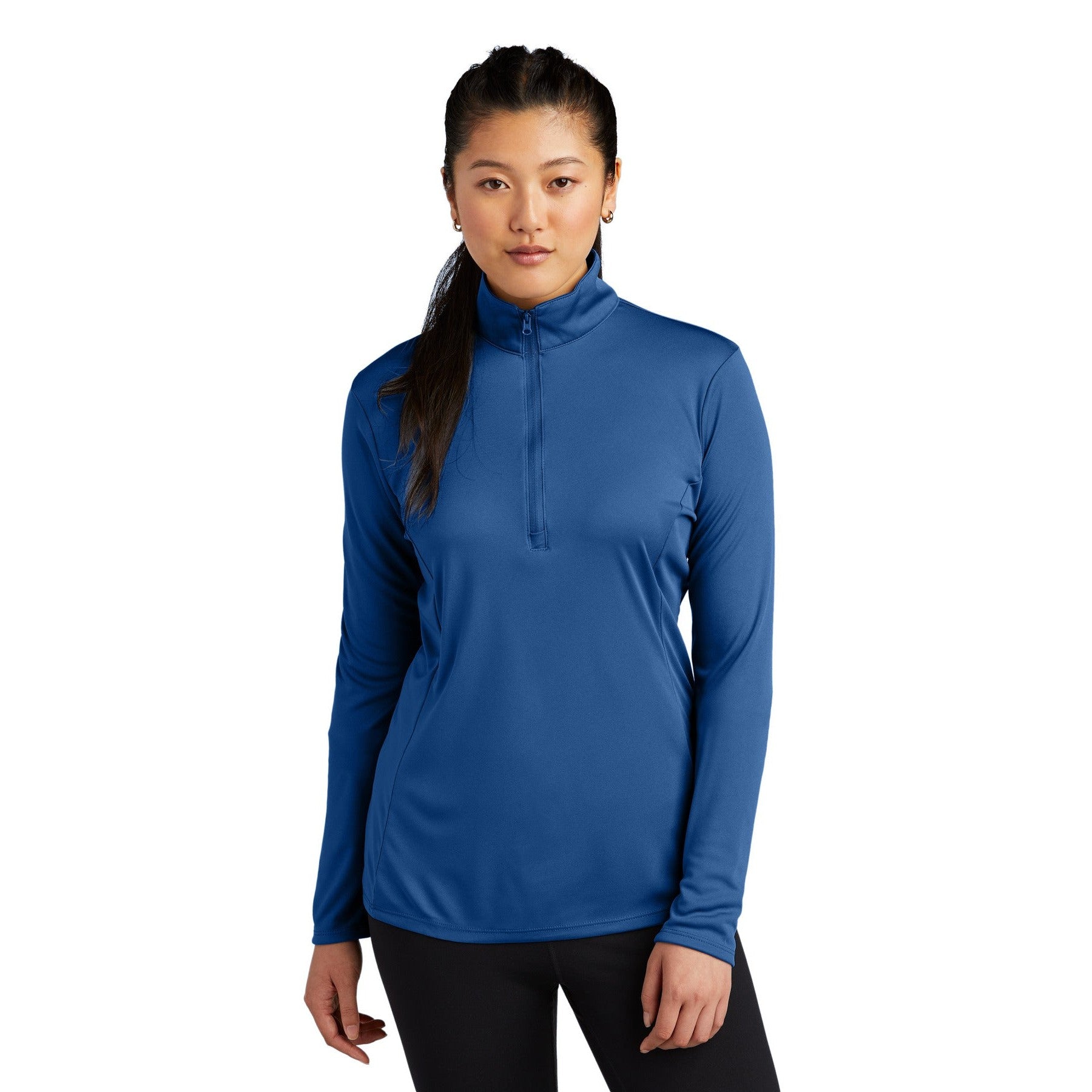 Sport-Tek-Sport-Tek® Women's PosiCharge® Competitor™ 1/4-Zip Pullover. LST357-MedTech-5