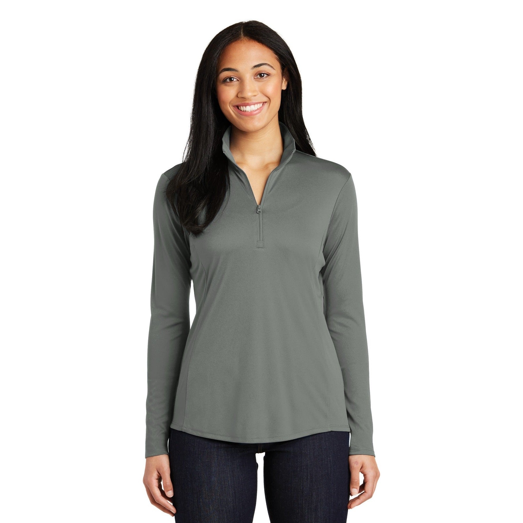 Sport-Tek-Sport-Tek® Women's PosiCharge® Competitor™ 1/4-Zip Pullover. LST357-MedTech-3