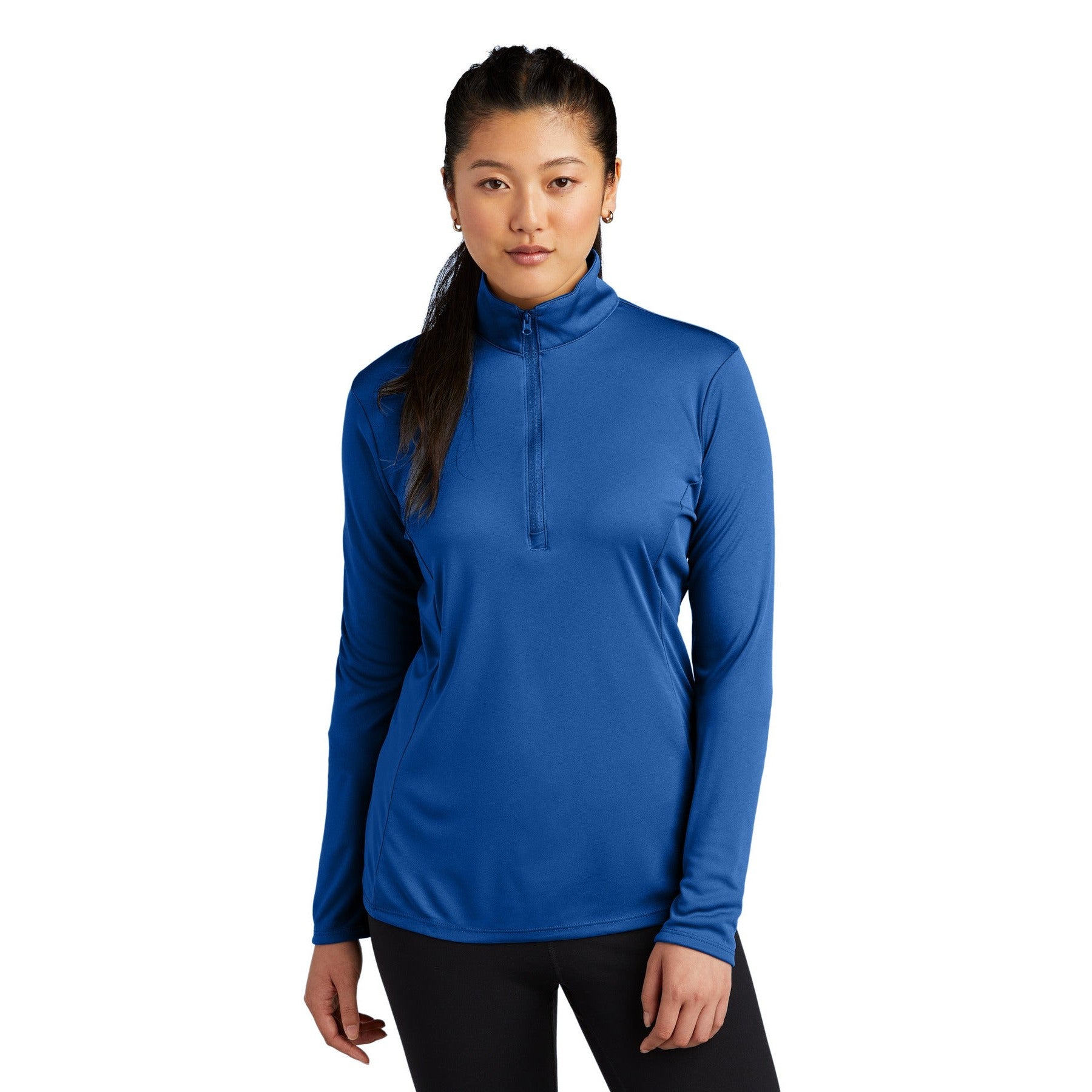 Sport-Tek-Sport-Tek® Women's PosiCharge® Competitor™ 1/4-Zip Pullover. LST357-MedTech-8