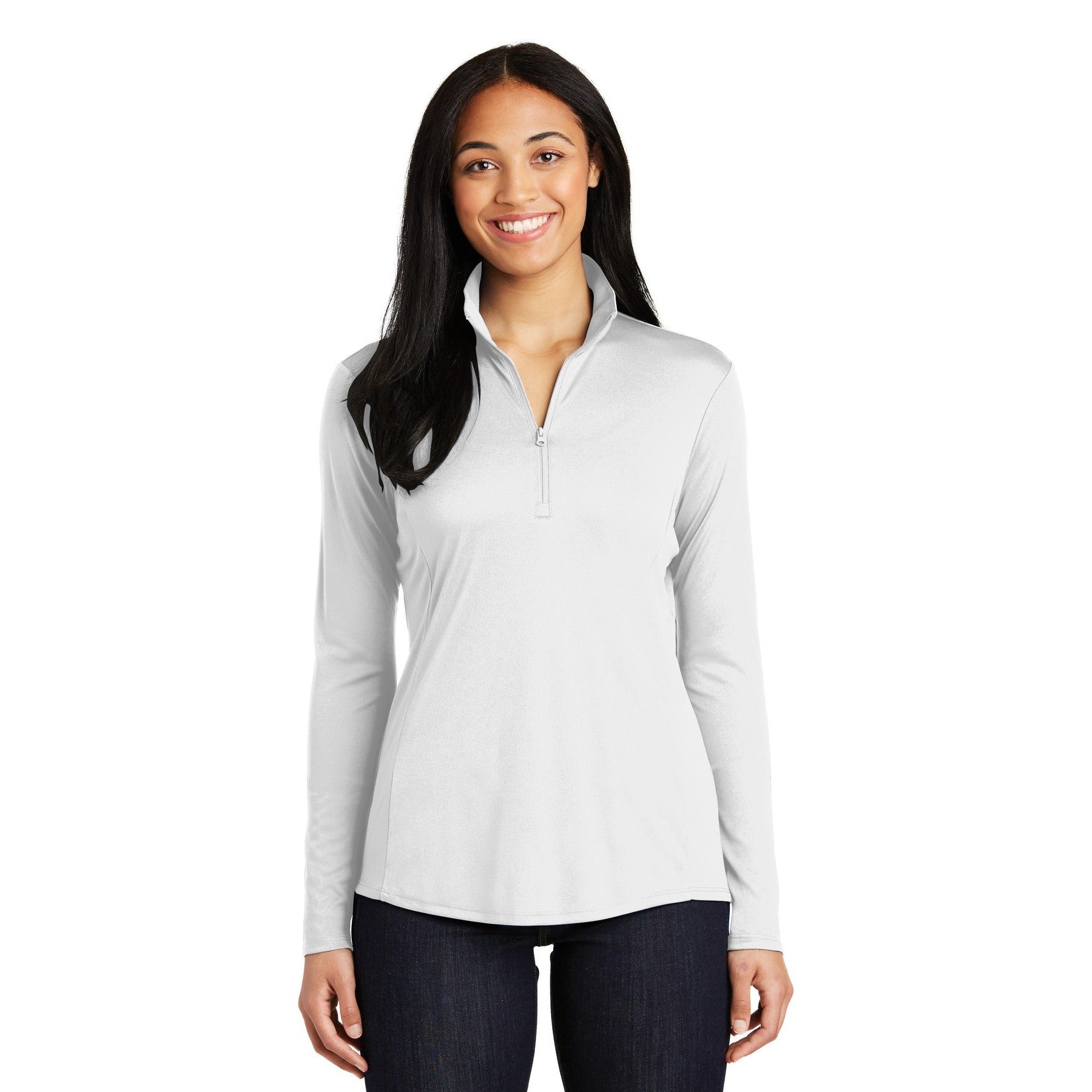 Sport-Tek-Sport-Tek® Women's PosiCharge® Competitor™ 1/4-Zip Pullover. LST357-MedTech-9