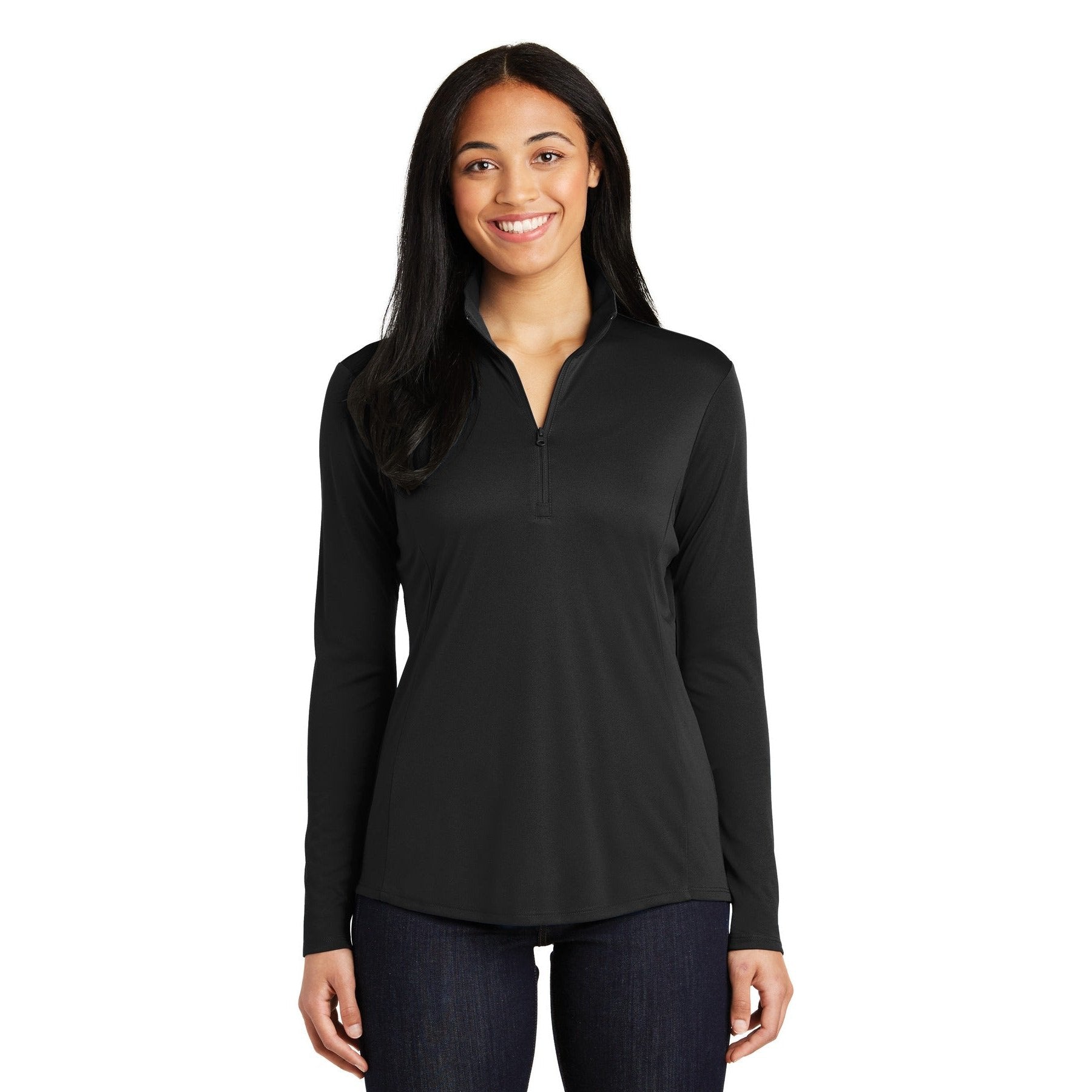 Sport-Tek-Sport-Tek® Women's PosiCharge® Competitor™ 1/4-Zip Pullover. LST357-MedTech-2