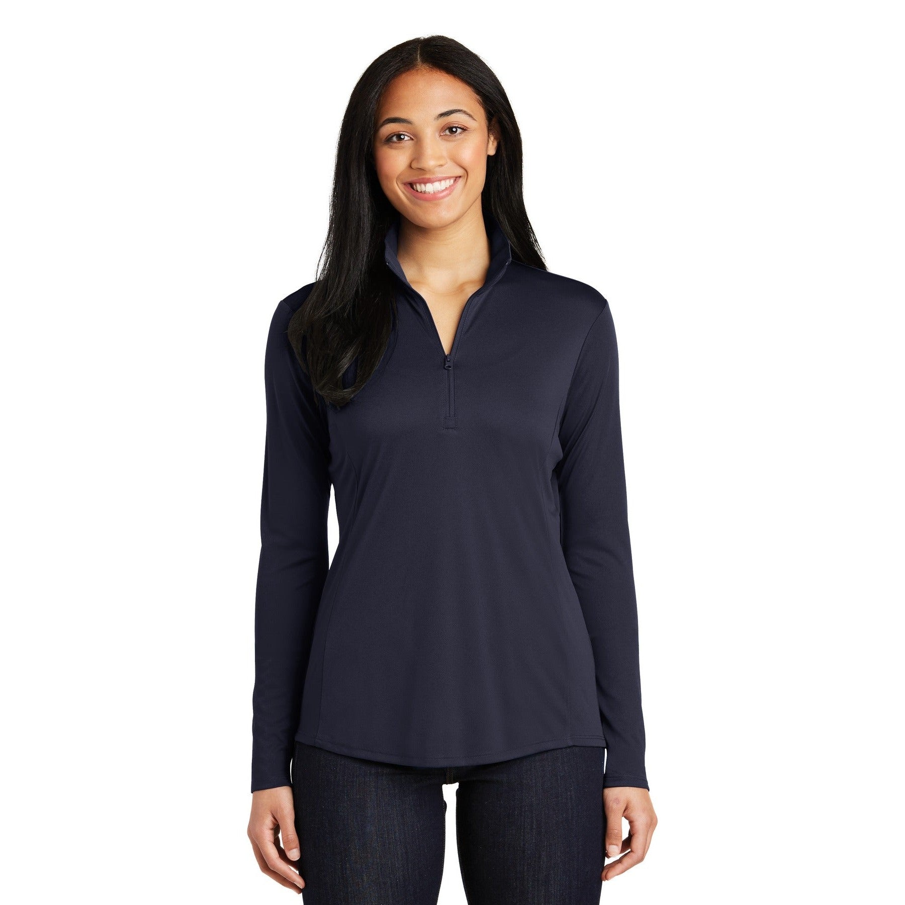 Sport-Tek-Sport-Tek® Women's PosiCharge® Competitor™ 1/4-Zip Pullover. LST357-MedTech-6