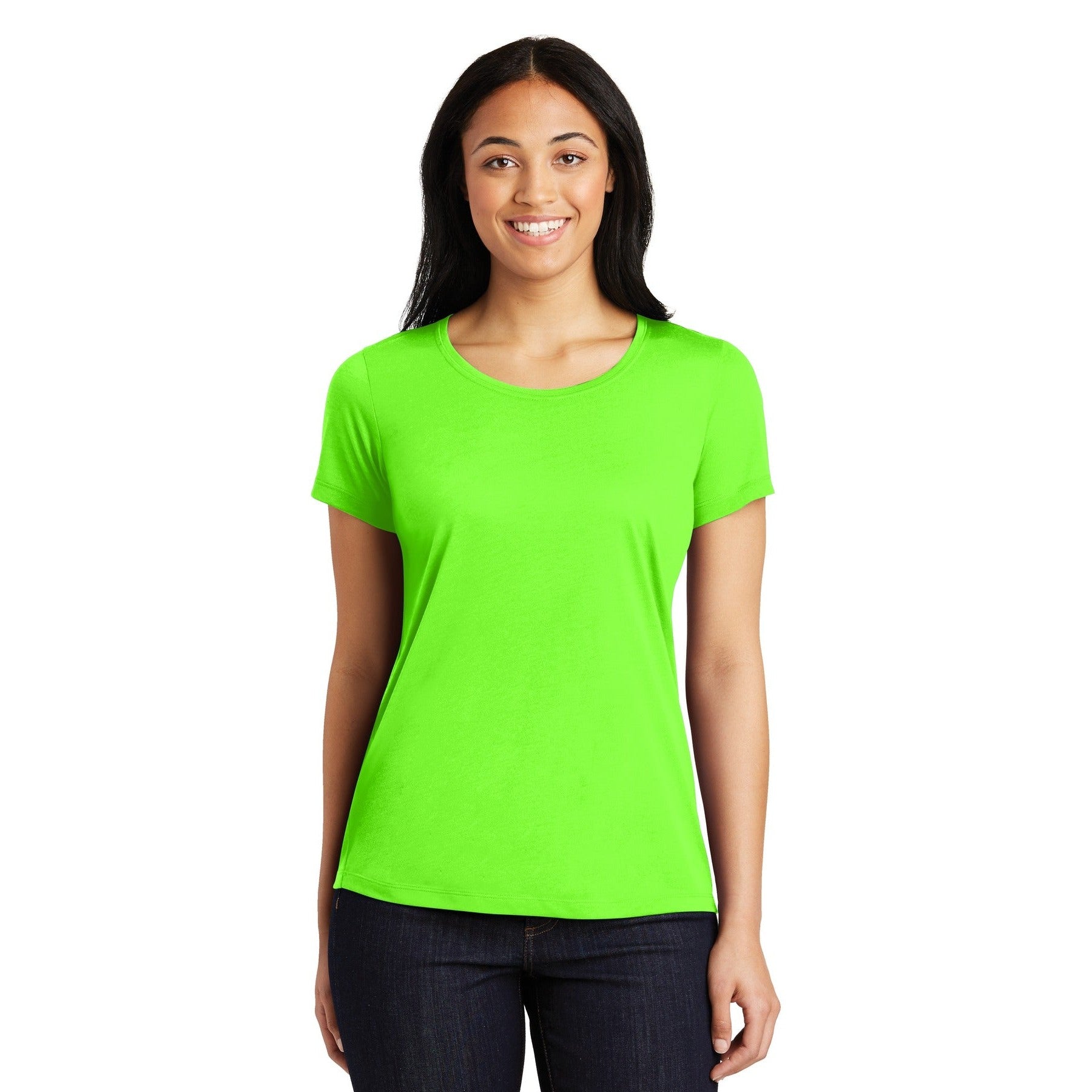 Sport-Tek-Sport-Tek® Women's PosiCharge® Competitor™ Cotton Touch™ Scoop Neck Tee. LST450-MedTech-5