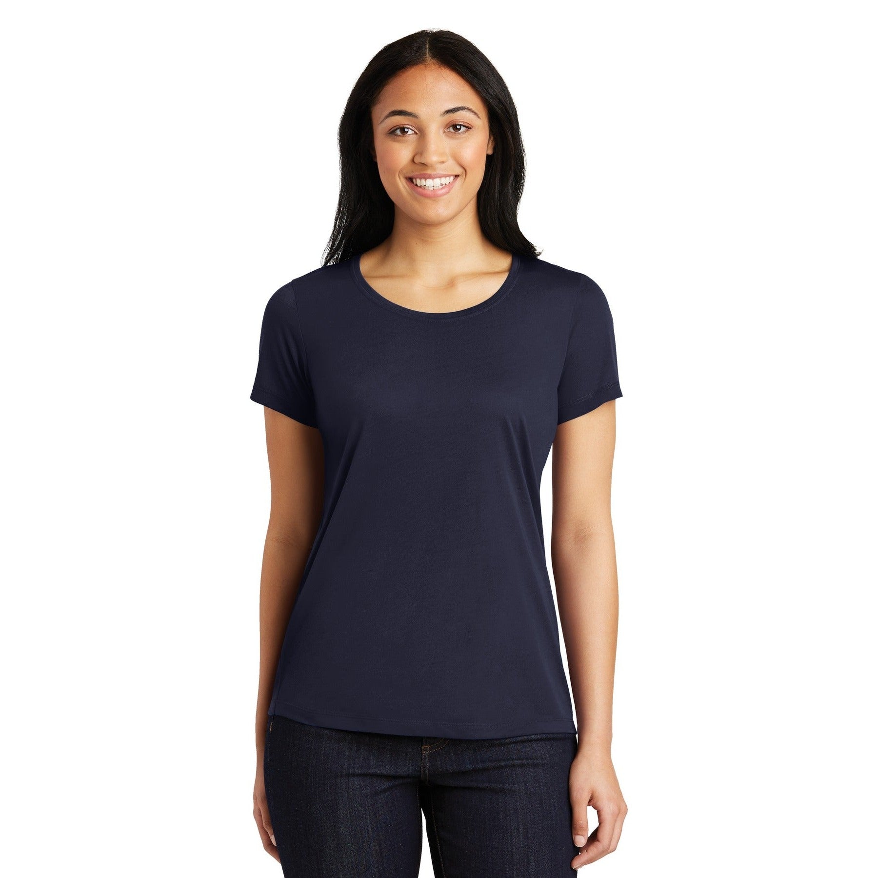 Sport-Tek-Sport-Tek® Women's PosiCharge® Competitor™ Cotton Touch™ Scoop Neck Tee. LST450-MedTech-8