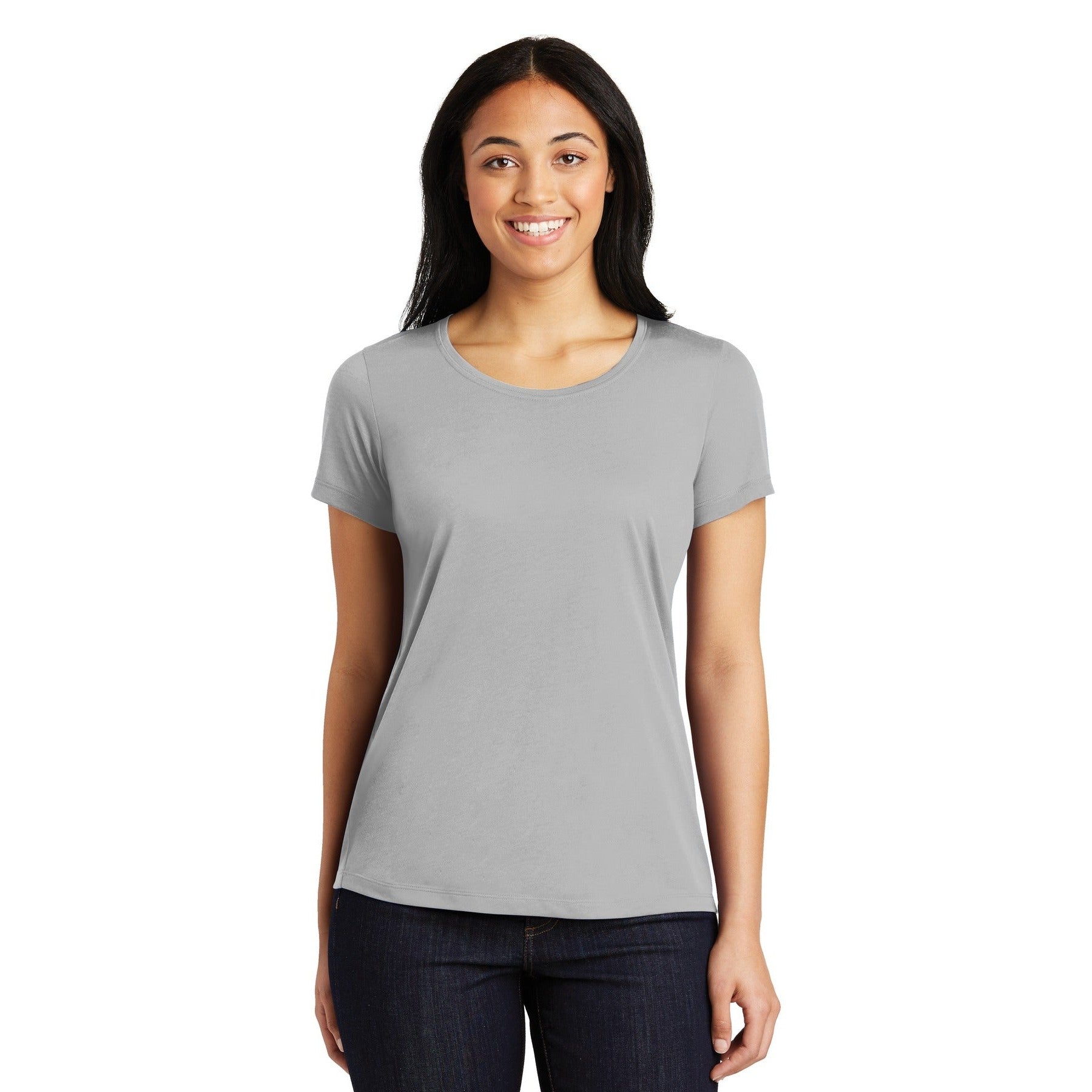 Sport-Tek-Sport-Tek® Women's PosiCharge® Competitor™ Cotton Touch™ Scoop Neck Tee. LST450-MedTech-7