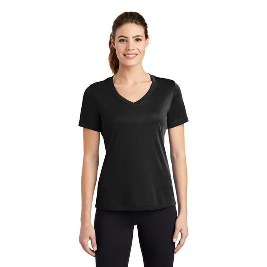 Sport-Tek-Sport-Tek® Women's PosiCharge® Competitor™ V-Neck Tee. LST353-MedTech-1