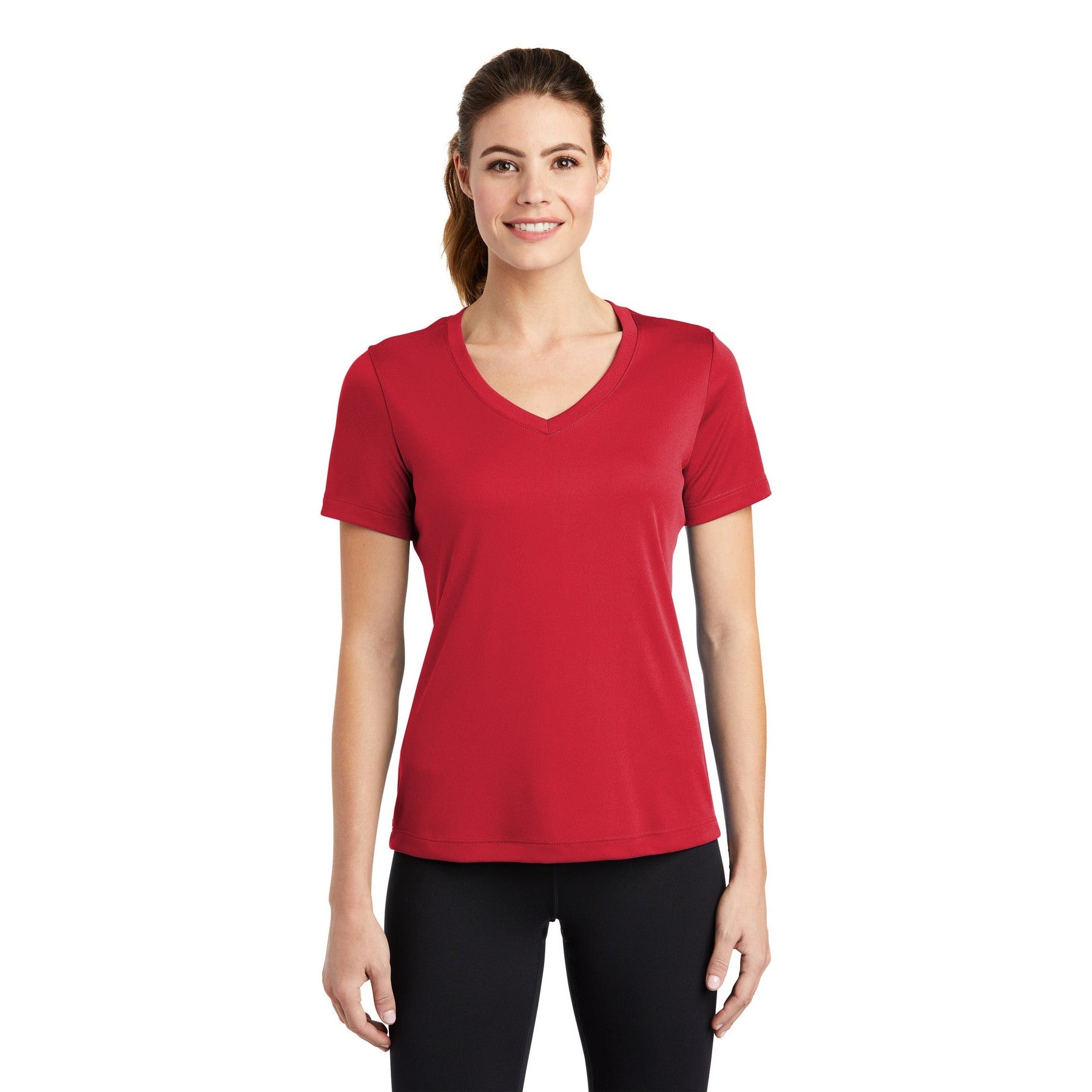 Sport-Tek-Sport-Tek® Women's PosiCharge® Competitor™ V-Neck Tee. LST353-MedTech-14