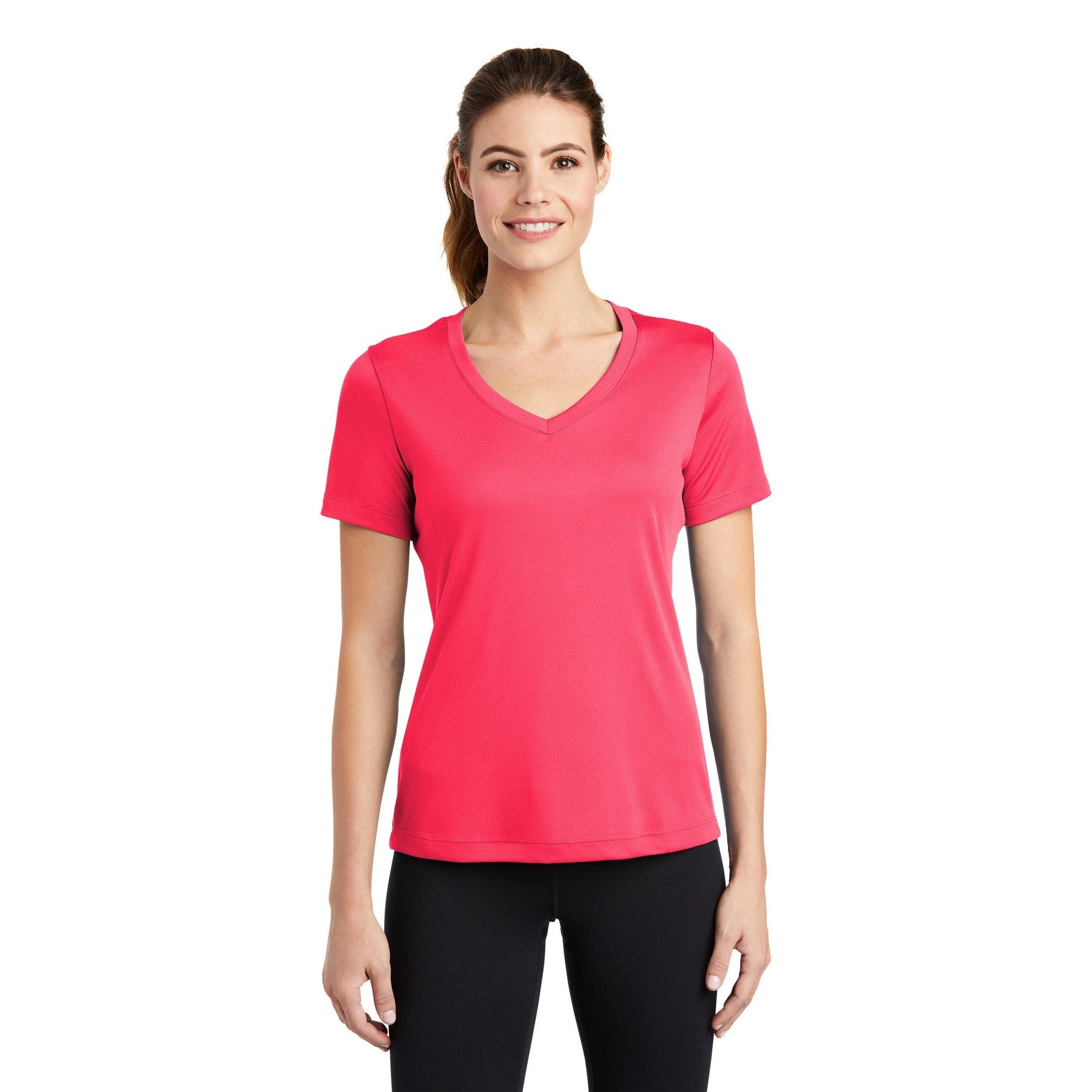 Sport-Tek-Sport-Tek® Women's PosiCharge® Competitor™ V-Neck Tee. LST353-MedTech-5
