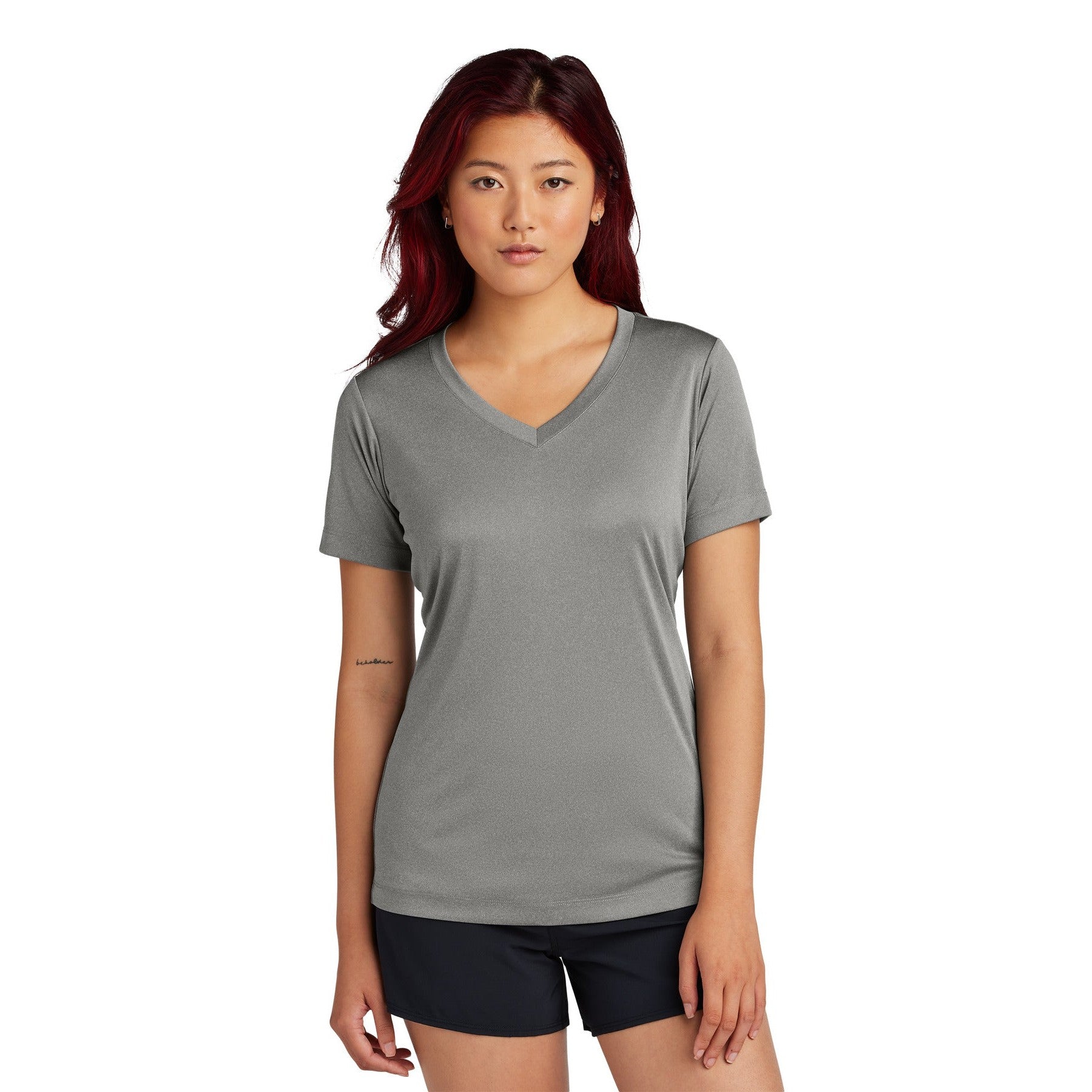 Sport-Tek-Sport-Tek® Women's PosiCharge® Competitor™ V-Neck Tee. LST353-MedTech-4