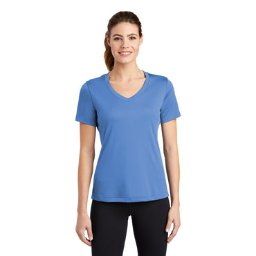Sport-Tek-Sport-Tek® Women's PosiCharge® Competitor™ V-Neck Tee. LST353-MedTech-2