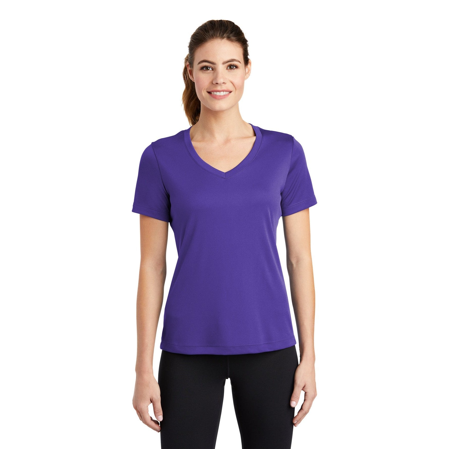 Sport-Tek-Sport-Tek® Women's PosiCharge® Competitor™ V-Neck Tee. LST353-MedTech-9