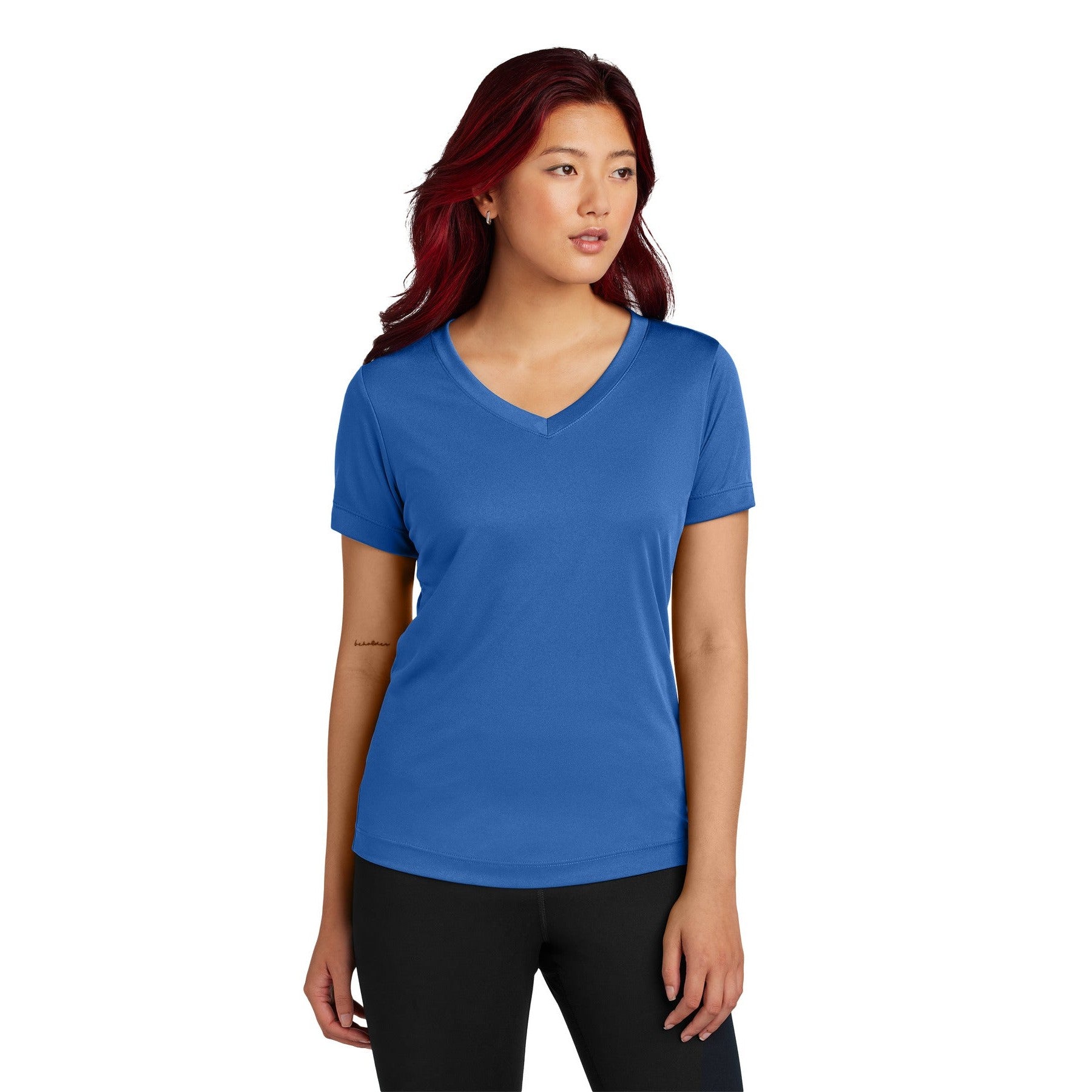 Sport-Tek-Sport-Tek® Women's PosiCharge® Competitor™ V-Neck Tee. LST353-MedTech-15