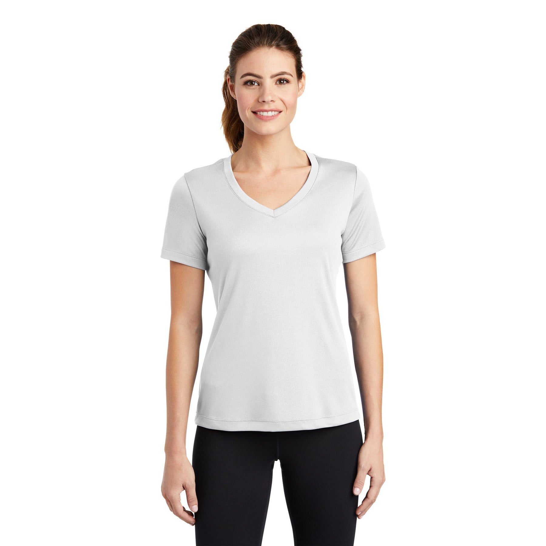 Sport-Tek-Sport-Tek® Women's PosiCharge® Competitor™ V-Neck Tee. LST353-MedTech-16