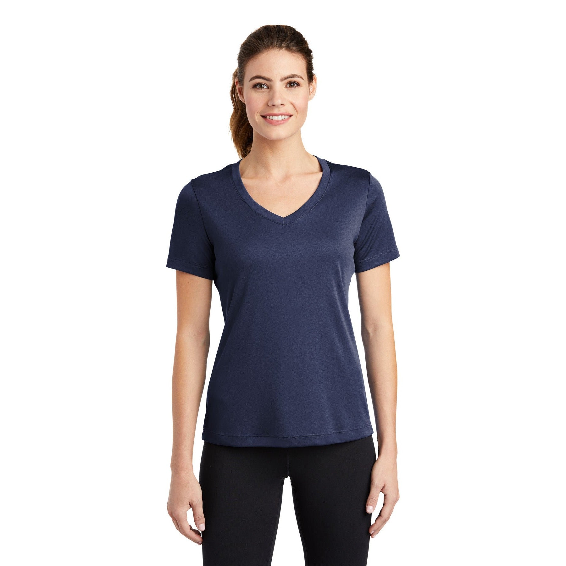 Sport-Tek-Sport-Tek® Women's PosiCharge® Competitor™ V-Neck Tee. LST353-MedTech-13