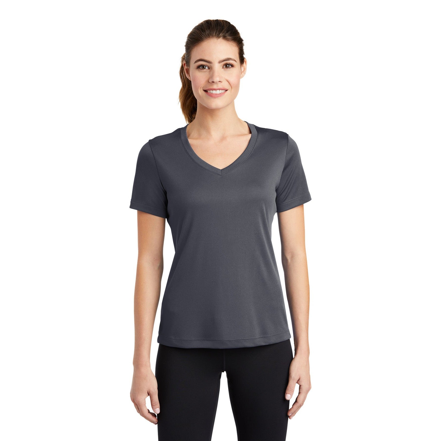 Sport-Tek-Sport-Tek® Women's PosiCharge® Competitor™ V-Neck Tee. LST353-MedTech-6