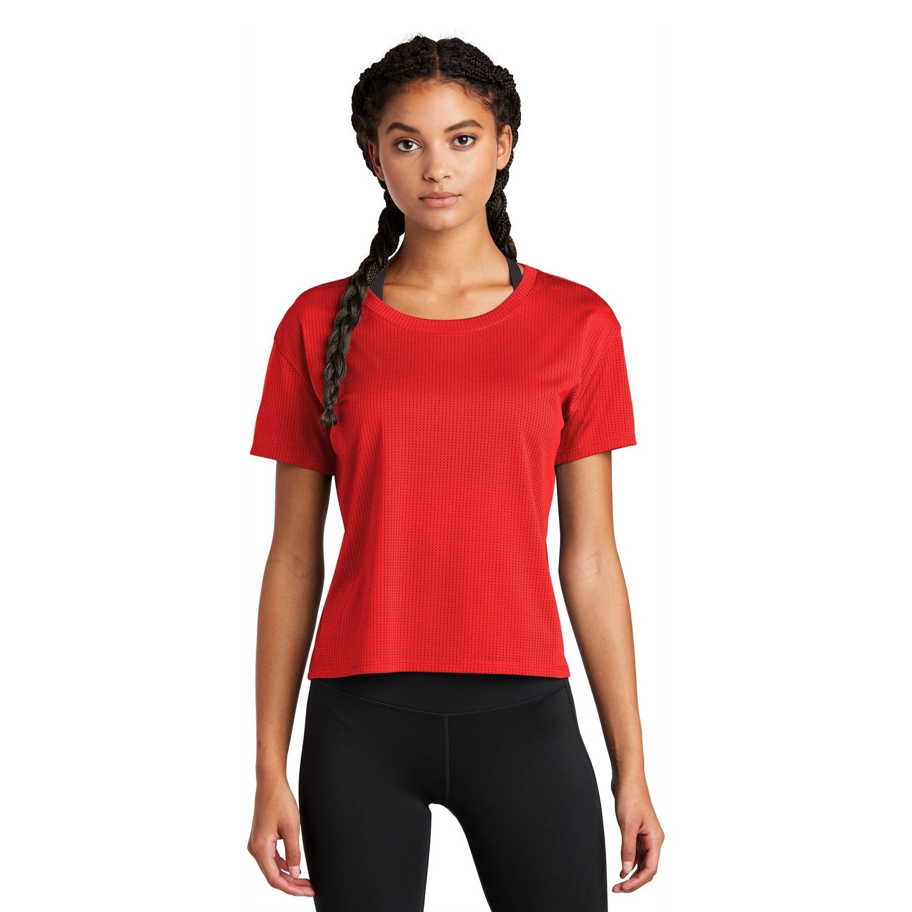 Sport-Tek-Sport-Tek ® Women's PosiCharge ® Draft Crop Tee. LST411-MedTech-4