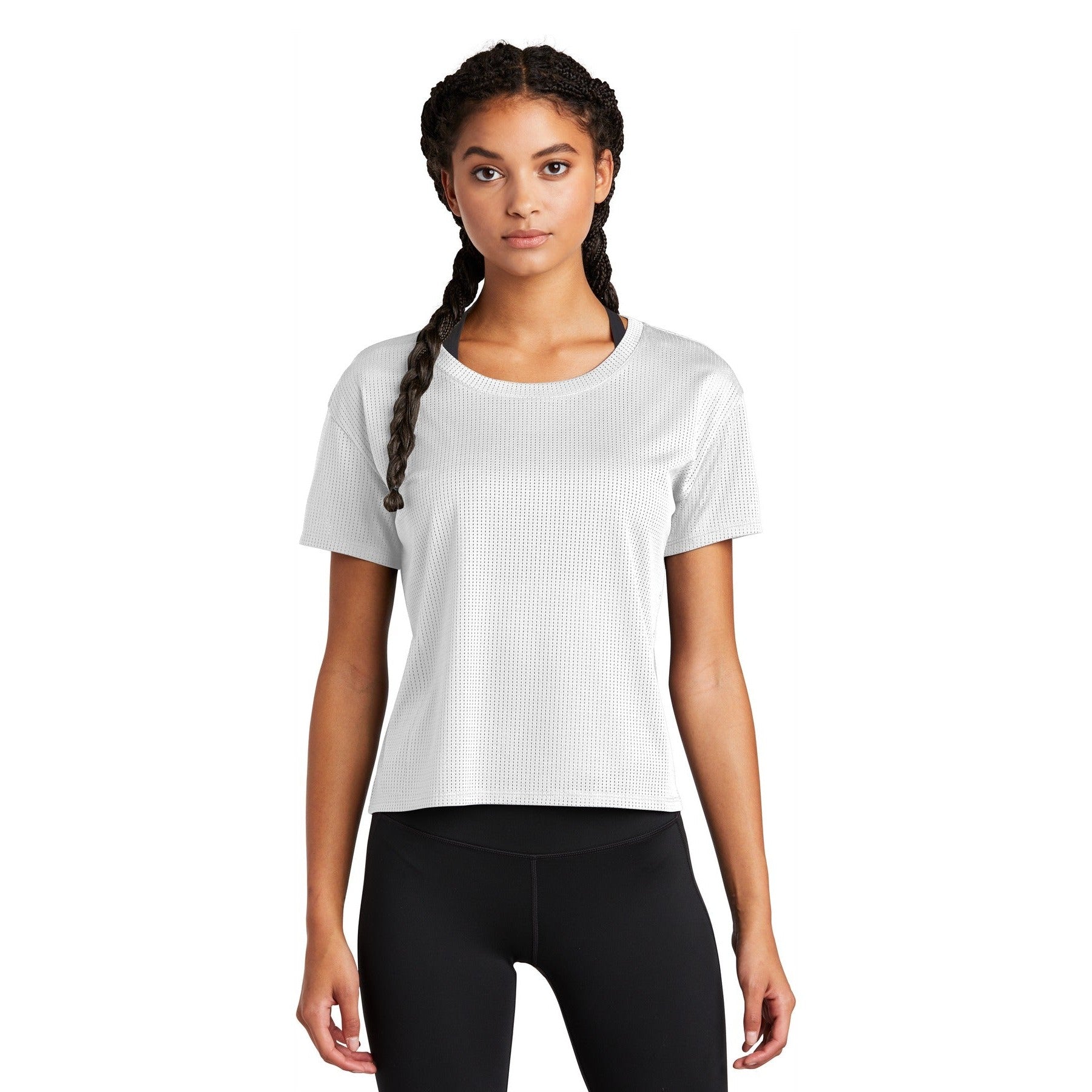 Sport-Tek-Sport-Tek ® Women's PosiCharge ® Draft Crop Tee. LST411-MedTech-6
