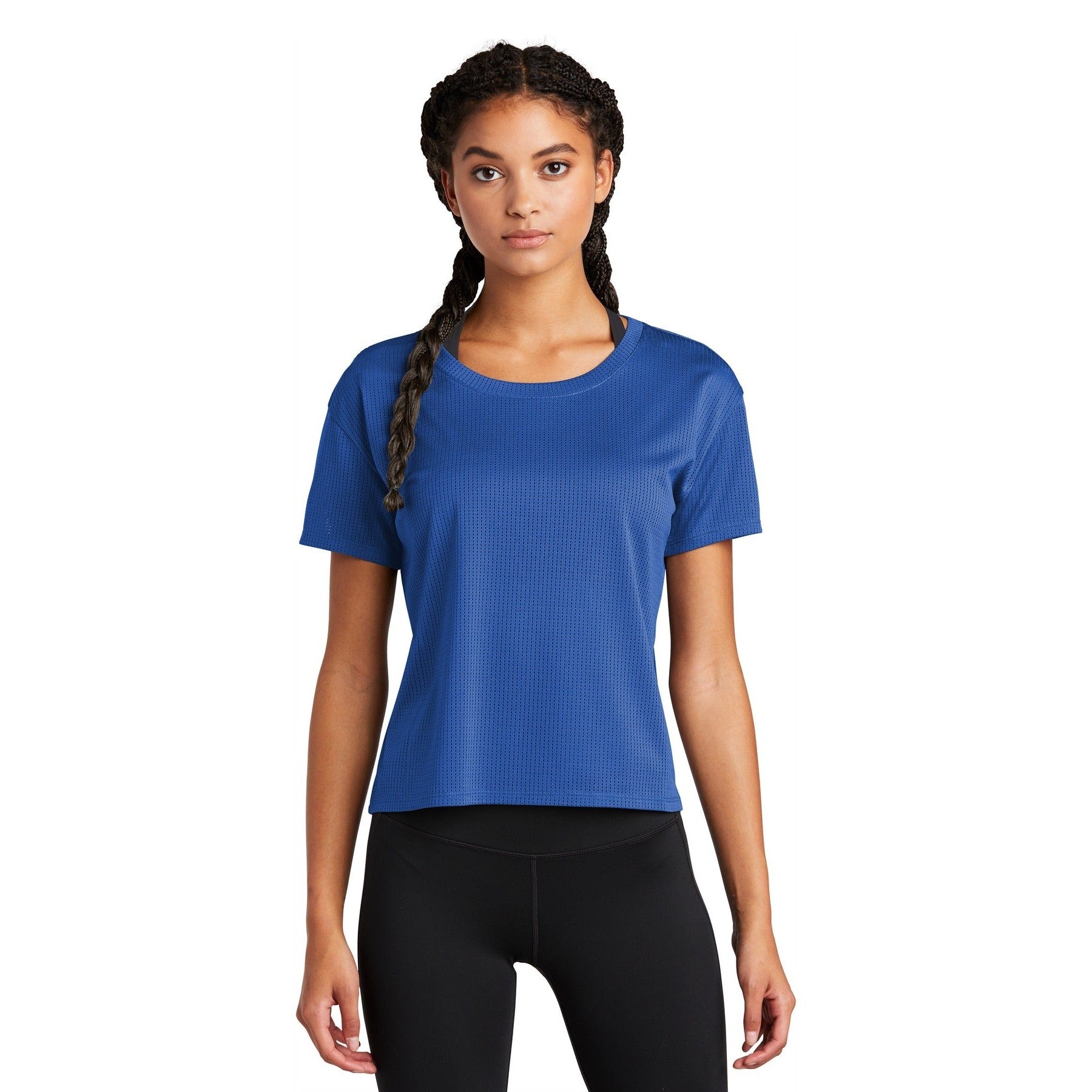 Sport-Tek-Sport-Tek ® Women's PosiCharge ® Draft Crop Tee. LST411-MedTech-5